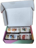 Taśma Washi 4 rolki ozdobne wzory PET do planowania i rękodzieła scrapbooking