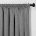 Zasłony zaciemniające termoizolacyjne zestaw 2 szt taśma 175x140cm Ciemnoszary