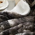Koc Futrzany Sherpa Baranek 130x160cm Miękki Wajade Futerko Pled