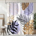 ZASŁONA PRYSZNICOWA TEKSTYLNA BOHO LIŚCIE TROPICAL MONSTERA 180X200 PALMA