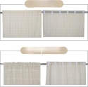 FIRANA BOHO lniana struktura półprzezroczysta 107x160cm rustykalna beżowa