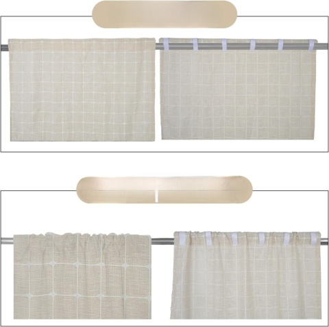 FIRANA BOHO lniana struktura półprzezroczysta 107x160cm rustykalna beżowa