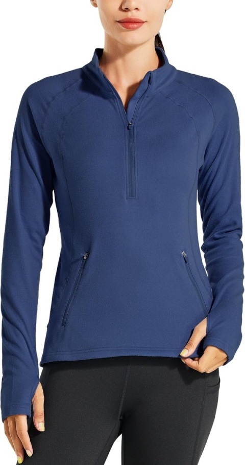 Bluza Damska Sportowa Polar Willit 1/2 Zip XXL Bieganie Jazda Konna