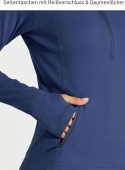 Bluza Damska Sportowa Polar Willit 1/2 Zip XXL Bieganie Jazda Konna