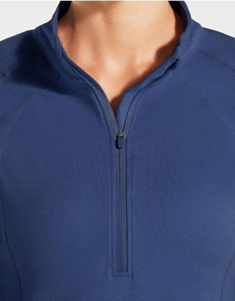 Bluza Damska Sportowa Polar Willit 1/2 Zip XXL Bieganie Jazda Konna