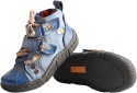 TMA EYES Modne botki retro z zamkiem buty skóra sznurówki rzepy zamek 41 BLUE