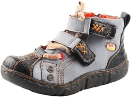 TMA EYES Modne botki retro z zamkiem buty skóra sznurówki rzepy zamek 36 BLACK