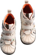 TMA EYES Modne botki retro z zamkiem buty skóra sznurówki rzepy zamek 42