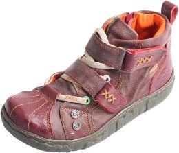 TMA EYES Modne botki retro z zamkiem buty skóra sznurówki rzepy zamek 42