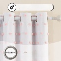 Zasłony Zaciemniające 100% z Pomponami Boho 2szt RÓŻOWE POMPONY