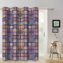 Zasłona OZDOBA BOHO MANDALA NA OKNO 107x160cm kotara patchwork zaciemniająca