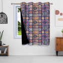 Zasłona OZDOBA BOHO MANDALA NA OKNO 107x160cm kotara patchwork zaciemniająca