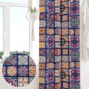 Zasłona OZDOBA BOHO MANDALA NA OKNO 107x160cm kotara patchwork zaciemniająca