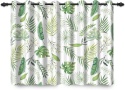 Zasłony Zaciemniające BLACKOUT Liście Palma 2szt 117x183cm Zielone 2 szt.