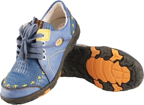 Damskie mokasyny półbuty Buty Skórzane Casual Boho Niebieskie Tma Eyes