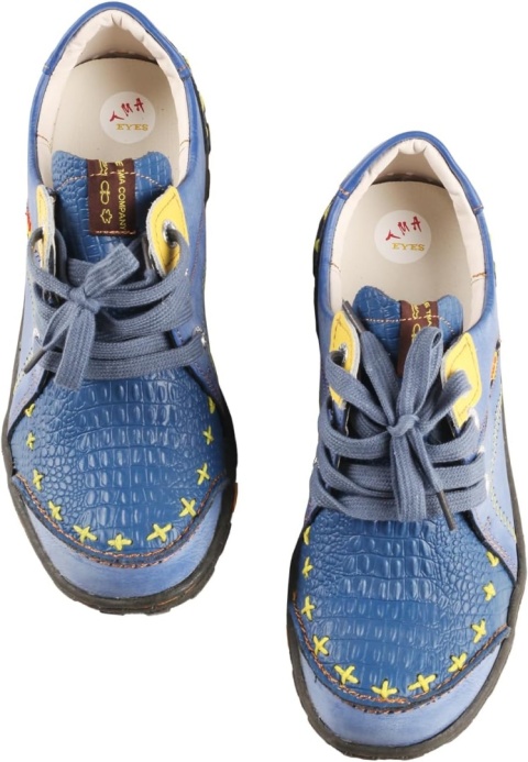 Damskie mokasyny półbuty Buty Skórzane Casual Boho Niebieskie Tma Eyes