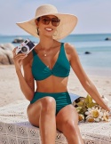 Bikini dla kobiet Seksowny dwuczęściowy kostium STRÓJ KĄPIELOWY L