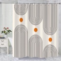 Zasłona Prysznicowa BOHO Matowa Wodoodporna 183x183 ŁAZIENKOWA KOTARA